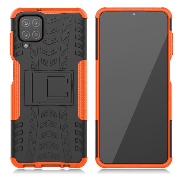 Offroad Samsung Galaxy A12 5G kotelot - Oranssi Orange