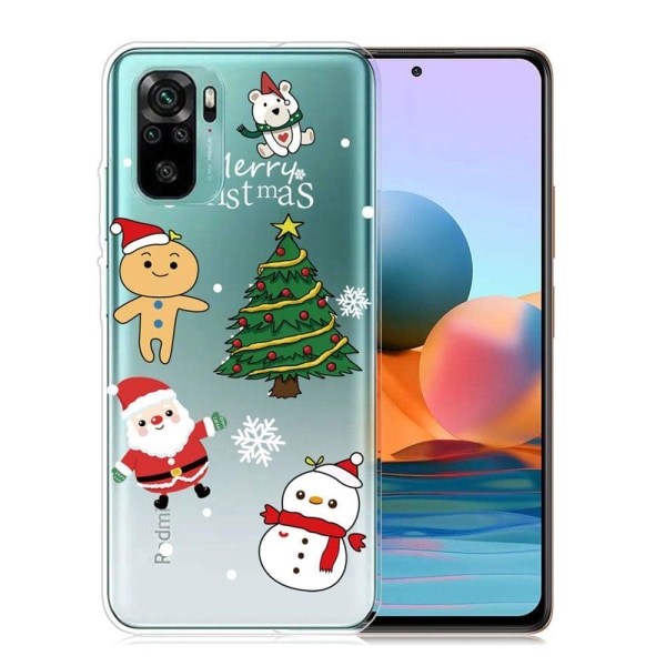 Jul Xiaomi Redmi Note 10S / Redmi Note 10 fodral - Tomte Och Tomte multifärg