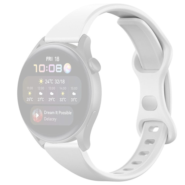 22 mm silikonerem til Huawei-ur - Hvid White