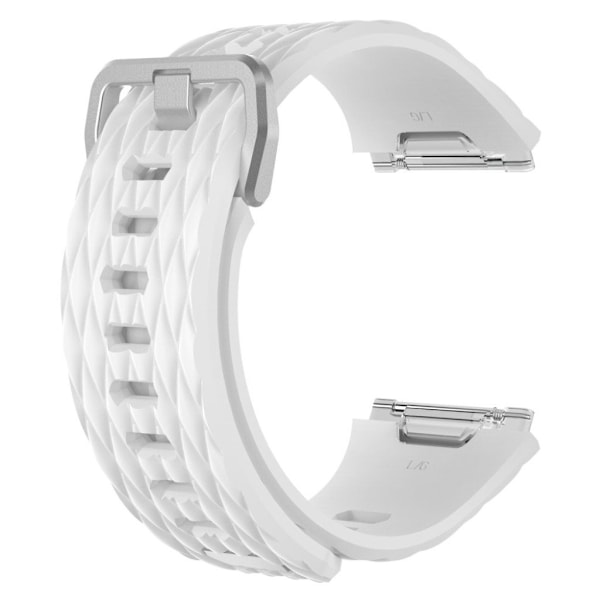Fitbit Ionic Stilrent enfärgat klockband - Storlek S Vit Vit
