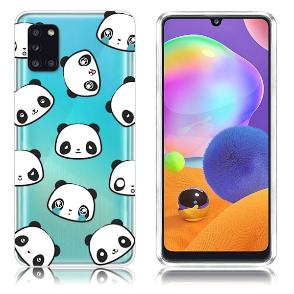 Deco Samsung Galaxy A31 kuoret - Panda pää White