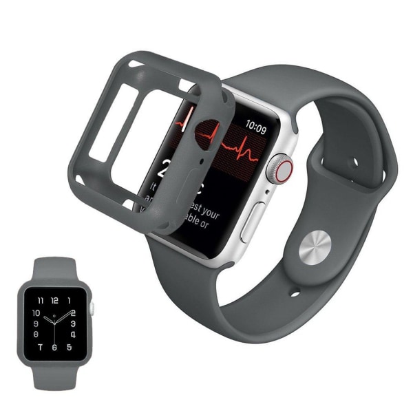 Apple Watch Series 5 40mm hållbar bumper ram - grå Silvergrå