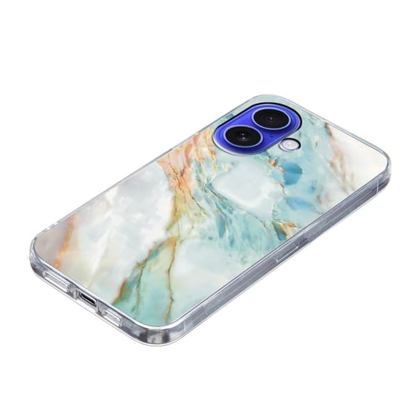 Vibe iPhone 16 -kansi - Öljymaalaus Marmori Blue