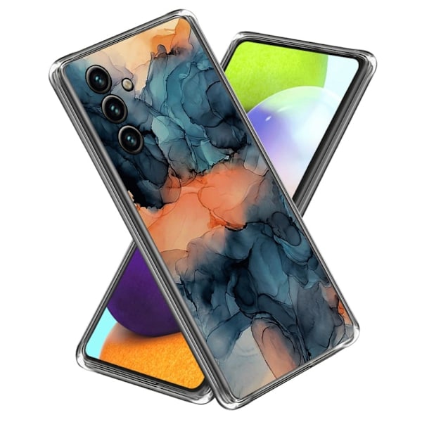 Marmormotiv Samsung Galaxy A34 5G skal - Mellan De Blå multifärg