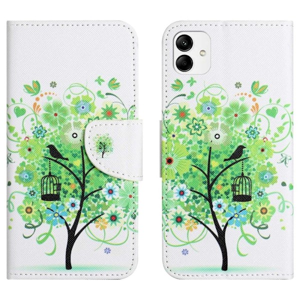 Wonderland Samsung Galaxy A04 Flip Etui - Grønt Træ Green