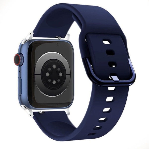 Apple Watch (41mm) simple silicone watch strap - Midnight Blue Blå