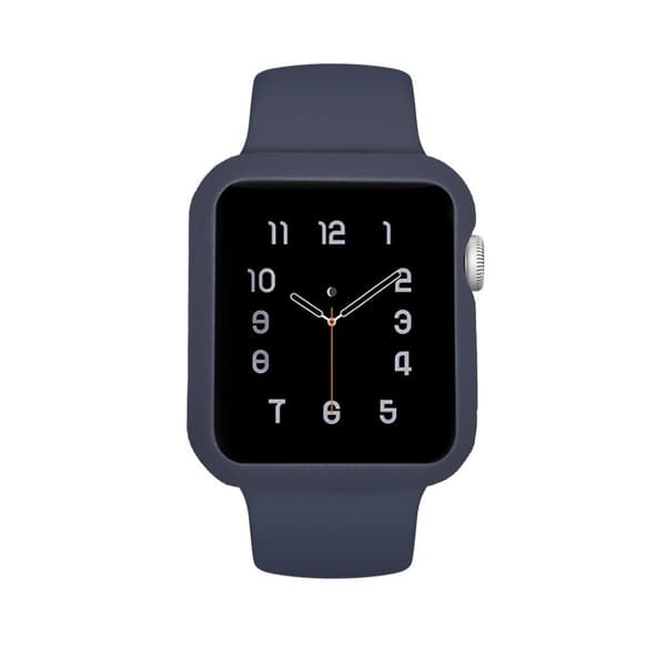 Apple Watch Series 3/2/1 42 mm slitesterk støtfangerramme - Mørkeblå Blue