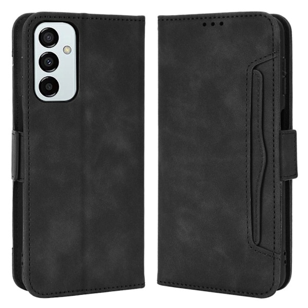 Samsung Galaxy M23 moderni nahkainen lompakkokotelo - Musta Black