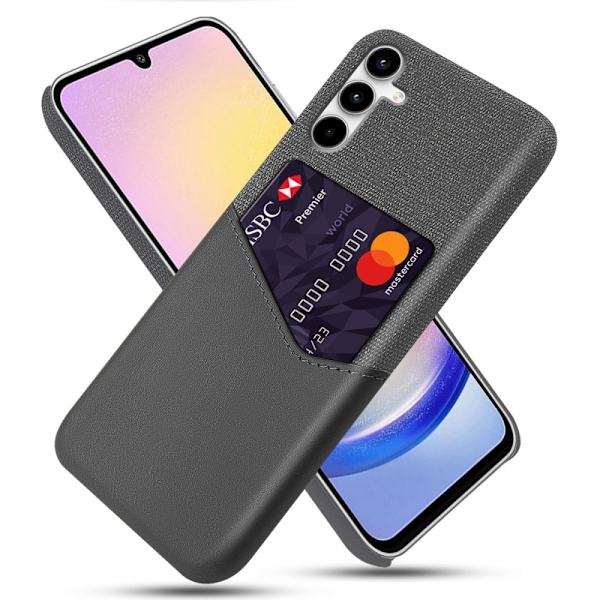 Bofink Samsung Galaxy A25 korttikotelo - Harmaa Silver grey