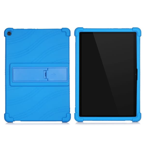 Lenovo Tab M10 FHD REL slide-out kickstand silikonfodral - Blå Blå