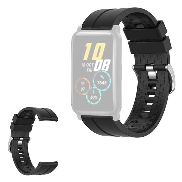 Honor Watch ES silikoneurrem - Sort Black