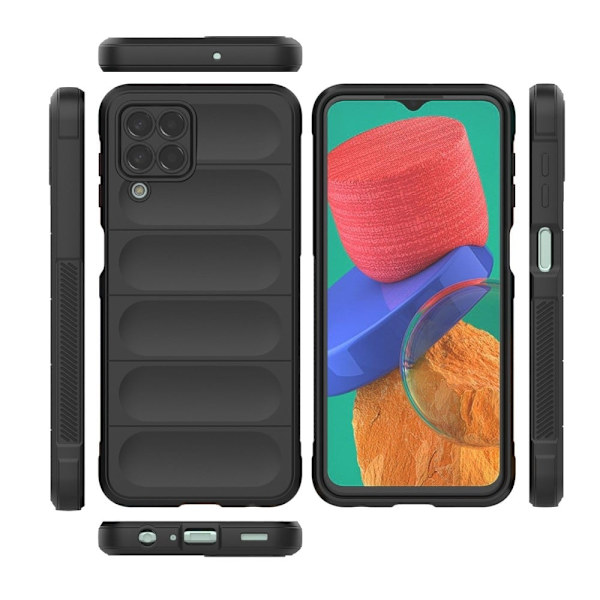 Blødt grebsformet cover til Samsung Galaxy M33 5G - Sølv/Grå Silver grey