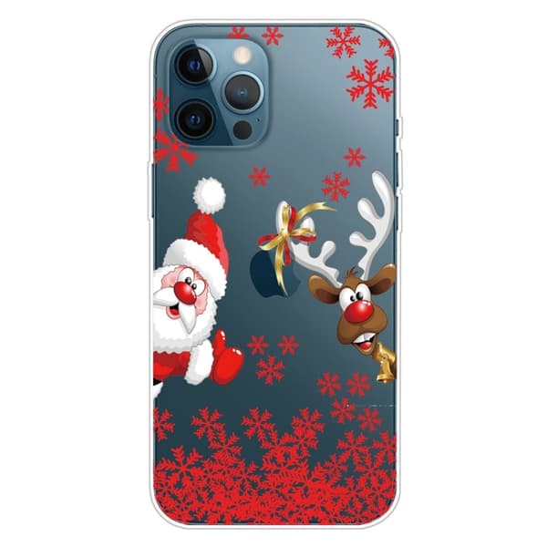 Joulu iPhone 14 Pro tapauksessa - Joulu Peura Red