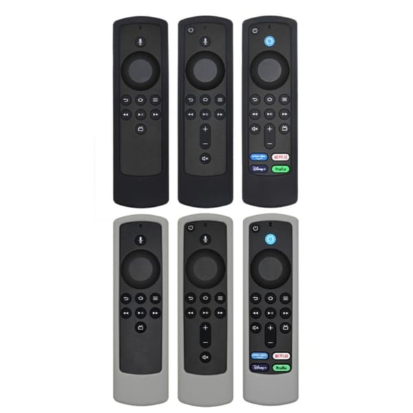 Amazon Fire TV Stick 4K (3.) fjernkontrolldeksel i silikon - Grå Silver grey