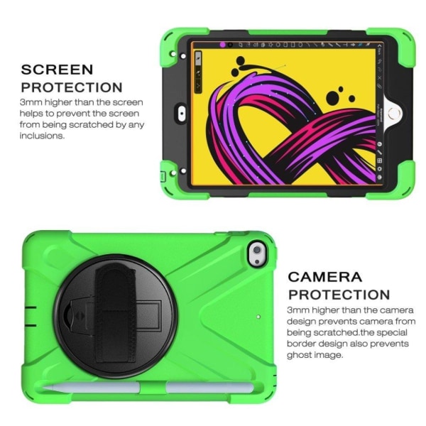 iPad Mini (2019) X-Shape 360-degree case - Green Green