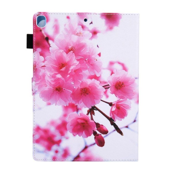 Cool patterned leather flip case for iPad (2018) - Plum Blossom Pink