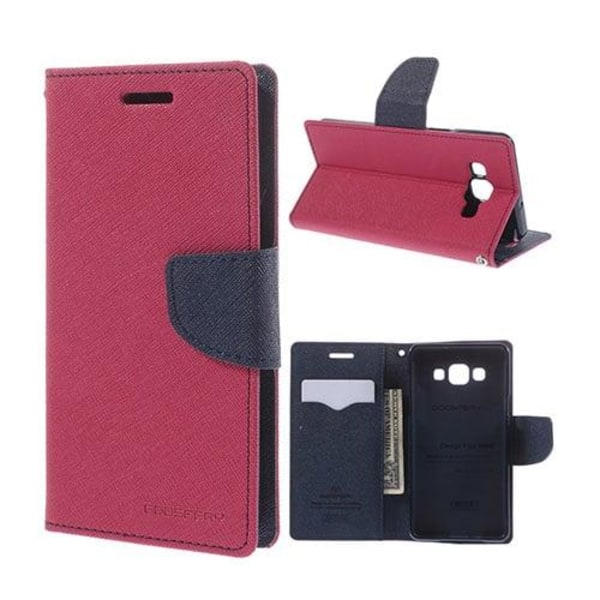 Lönnrot Samsung Galaxy S6 Læder Etui Med Kort Holder - Rød Red