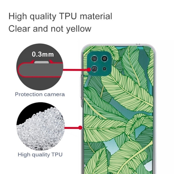 Deco Samsung Galaxy A22 5G skal - Grönt Blad Grön