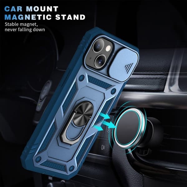 Bofink Combat iPhone 13 deksel - Safir Blue