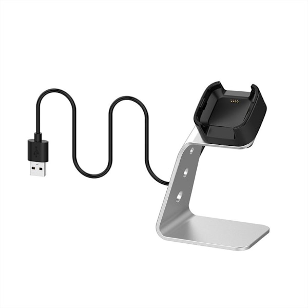 Fitbit Versa 2 opladerstation cradle - sølv Silver grey