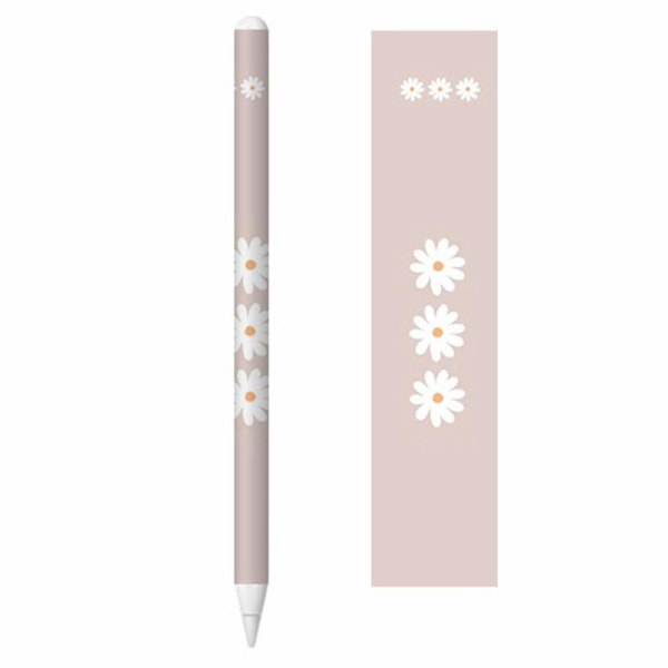 Apple Pencil 2 cool sticker - White Flowers in Plum Background Rosa