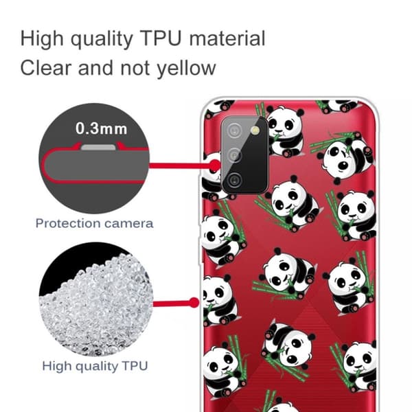 Deco Samsung Galaxy A03s deksel - Panda Og Bambus Multicolor