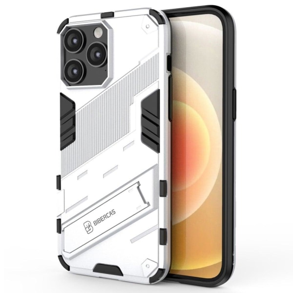 Shockproof Hybrid Suojakuori With A Modern Touch For iPhone 14 Pro - Hopea Silver grey