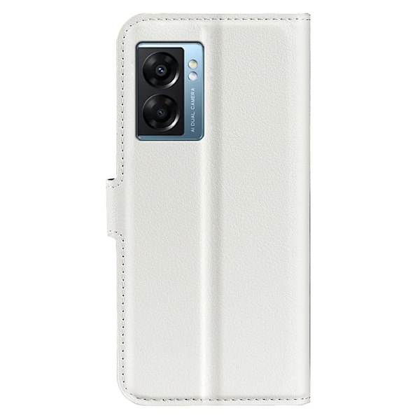 Klassisk Oppo A57 (2022) flip etui - Hvid White