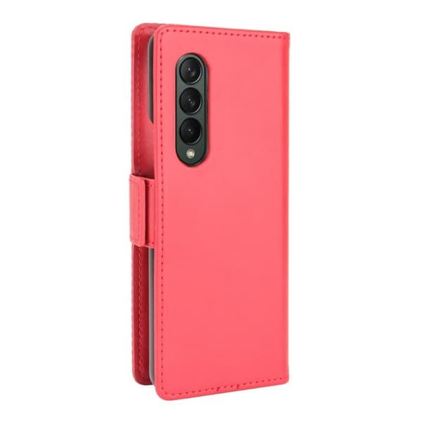 Bofink Vintage Samsung Galaxy Z Fold3 5G Læretui - Rød Red