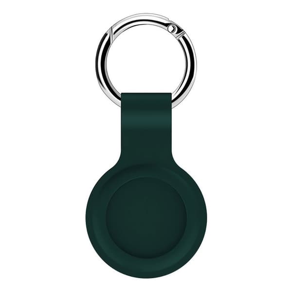 AirTags silikonikotelo avaimenperällä - Tummanvihreä Green