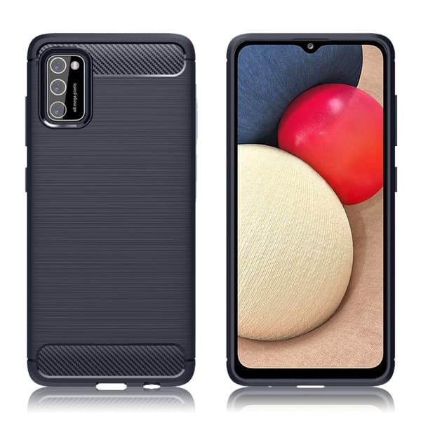 Carbon Flex Samsung Galaxy A02s kotelot - Sininen Blue