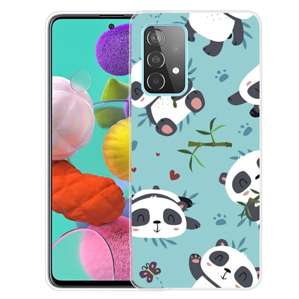 Deco Samsung Galaxy A73 Etui - Søde Pandaer Multicolor