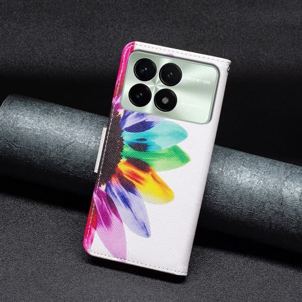 Wonderland Xiaomi Redmi K70 flip kuoret - Auringonkukka Multicolor