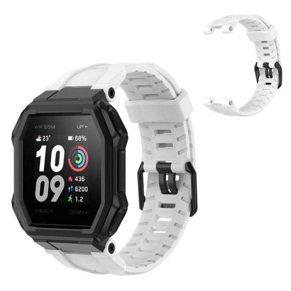 Amazfit Ares kestävä silikonikellonauha - Valkoinen White