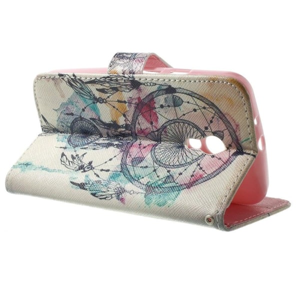Moberg (Dreamcatcher) Motorola Moto G2 Læder Flip Etui Multicolor