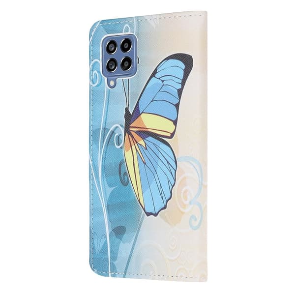 Wonderland Samsung Galaxy M33 5G flip-etui - Sommerfugl Blue