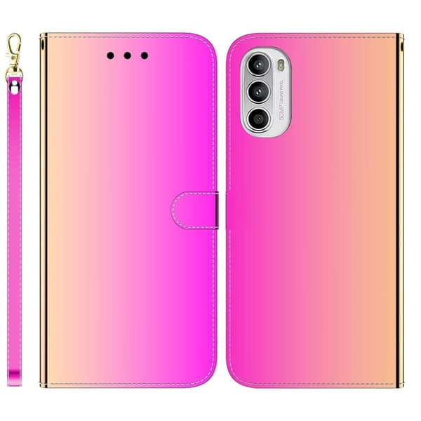 Mirror etui til Motorola Moto G52 - Pink Pink