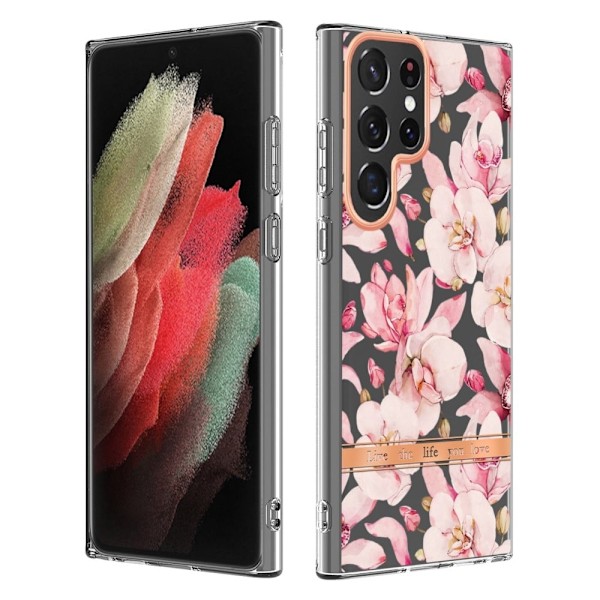 Supertyndt og slidstærkt softcover til Samsung Galaxy S22 Ultra - Lyserød Gardenia Pink