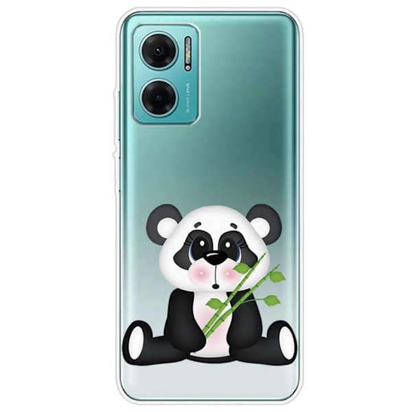 Deco Xiaomi Redmi Note 11E skal - Panda Och Bambu Svart