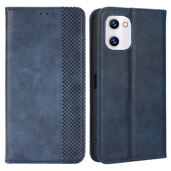 Bofink Vintage Umidigi C1 Læder Etui - Blå Blue