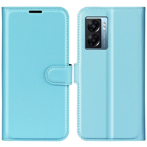 Classic Oppo A57 (2022) flip etui - Blå Blue