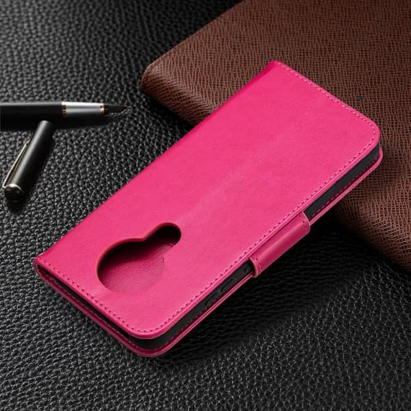 sommerfugl Nokia 3.4 flip etui - Rose Pink