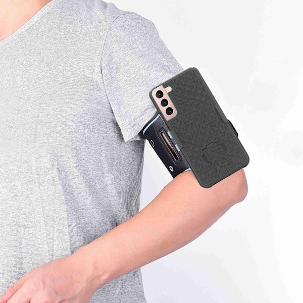 Urheilullinen Samsung Galaxy S22 Plus sportsband - Musta Black
