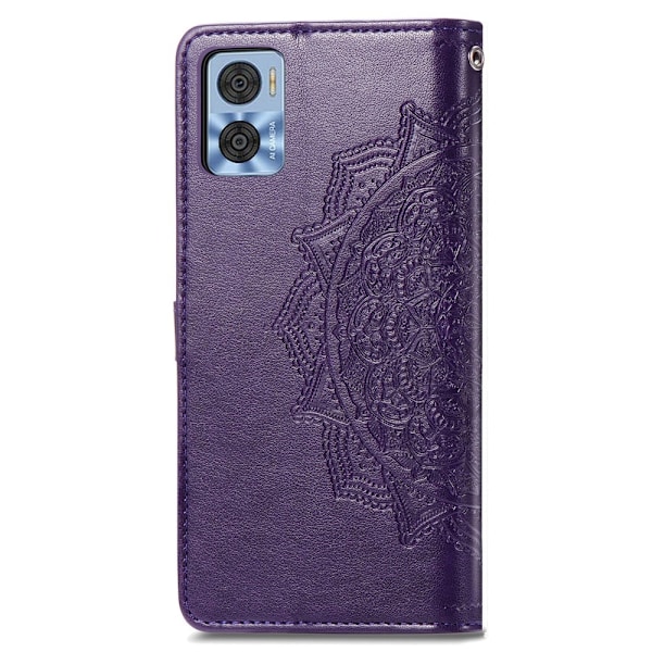 Mandala Motorola Moto E22 / E22i Flippetui - Lilla Purple