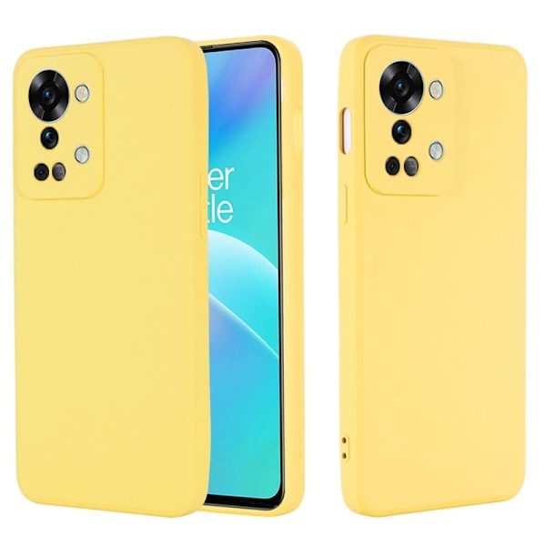 Matt OnePlus Nord 2T skal av flytande silikon - Gul Gul