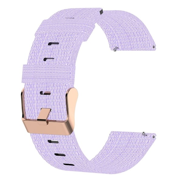 18 mm universellt klockarmband i nylon - Ljuslila Lila