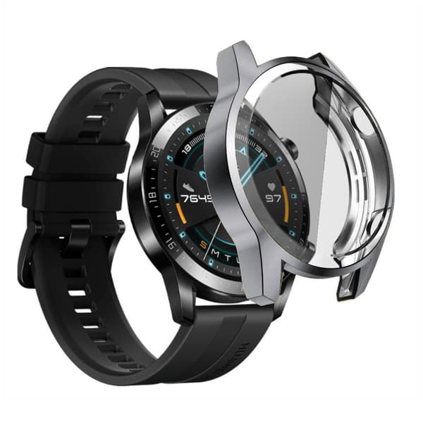 Huawei Watch GT 2 46mm galvanisert Etui - Grå Silver grey