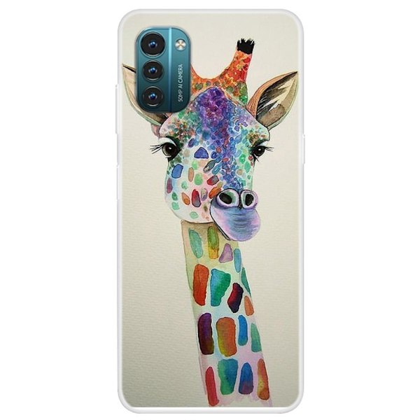 Deco Nokia G11 / Nokia G21 kotelot - Värikäs Kirahvi Multicolor