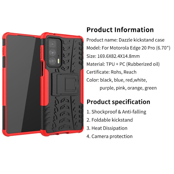 Offroad Etui Motorola Edge 20 Pro - Sort Black