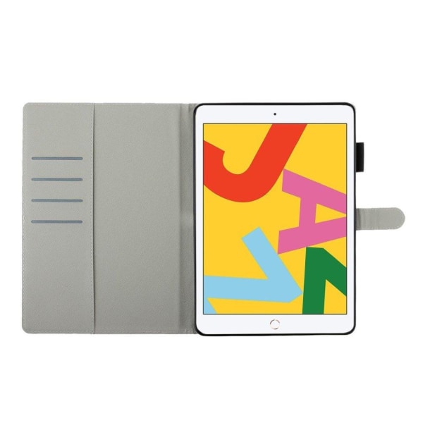 Mønstertryk Læder Pung stander etui iPad 10.2 (2021)/(2020)/(2019) / Air 10.5 inch (2019) - Fisk Multicolor